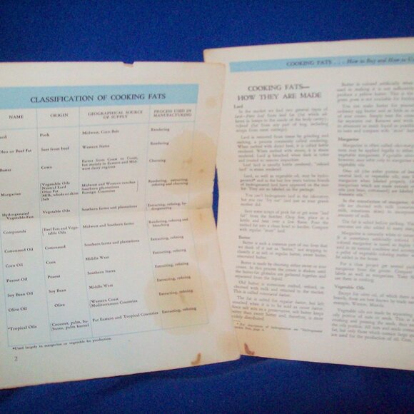 Cooking Fats: How to Buy and Use Them - Vintage Proctor & Gamble Partial Booklet - Picture 3 of 4